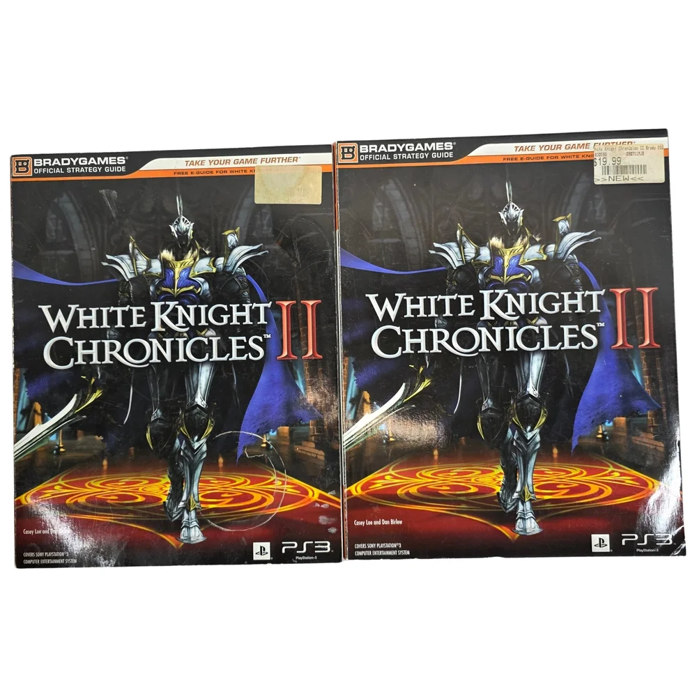 White Knight Chronicles II PS3 Strategy Guide Lot BradyGames 2 Books
